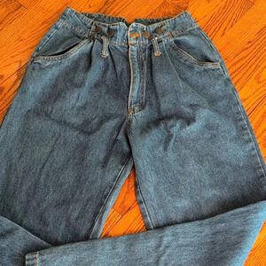 No Boundaries - 90s Vintage High-Waisted Denim Jeans with Sailor Buttons